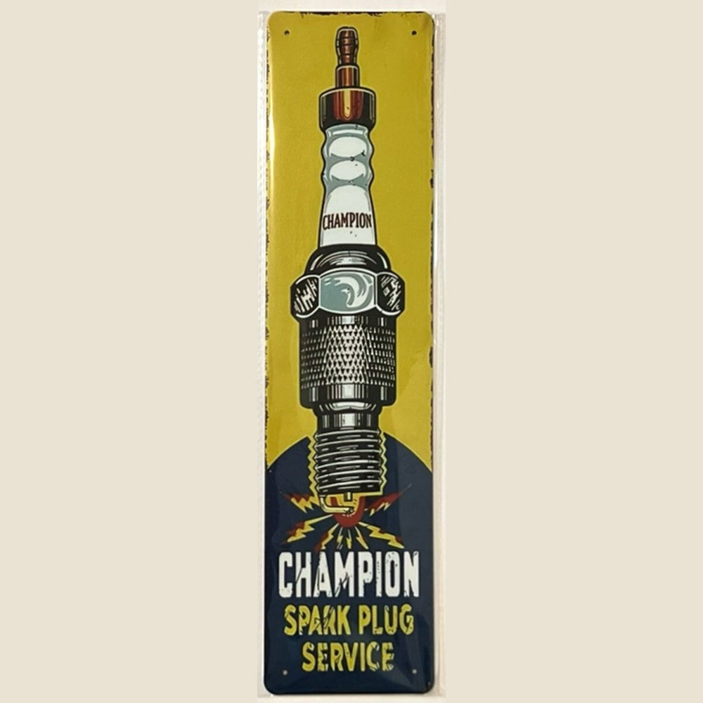Champion Spark Plugs Novelty Metal Sign 16 x 4 Wall Art NEW! Home & Garden:Home Décor:Plaques & Signs Style Your Walls